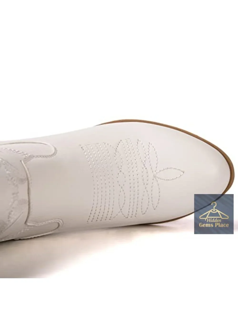 Faux Leather Cowboy Boots with 2